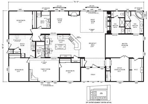 bedroom double wide floor plans floorplansclick