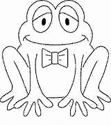 Frog Coloring Pages Kids Animal Theme Cartoon sketch template