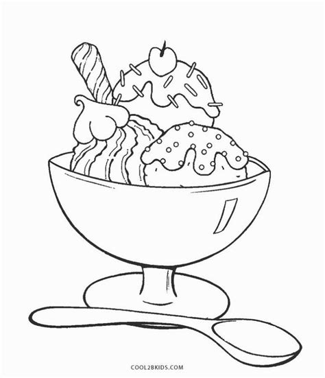 printable ice cream coloring pages  kids coolbkids ice