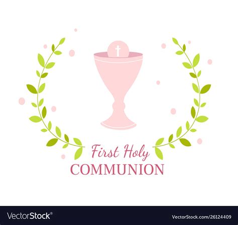 holy communion greeting card design template