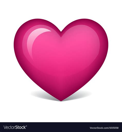 pink heart royalty  vector image vectorstock