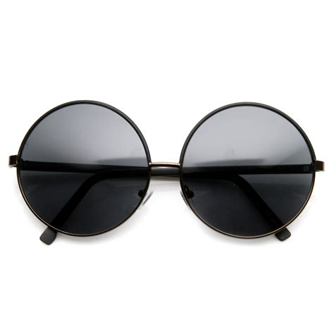 women s super round oversize two tone sunglasses zerouv