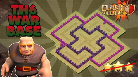 clash  clans town hall  defense    war base layout defense strategy  youtube