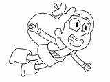 Hilda Coloring Pages Printable Coloring4free Film Tv Flying Categories Cartoon sketch template