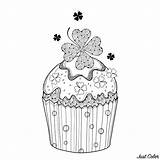Cakes Cupcakes Colorare Erwachsene Malbuch Adultos Adulti Justcolor sketch template