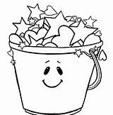 Bucket Coloring Pages Stars Printable Smiling Filled Color Fill Pail Today Getcolorings Filler Getdrawings Sand Kids Superhero Transformers Truck Star sketch template