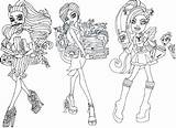 Monster High Coloring Scaremester Sheet Pages sketch template