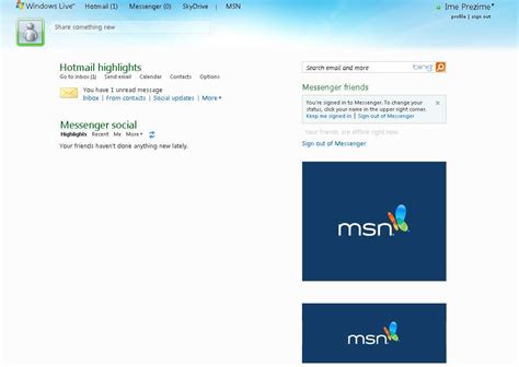 msncom email login