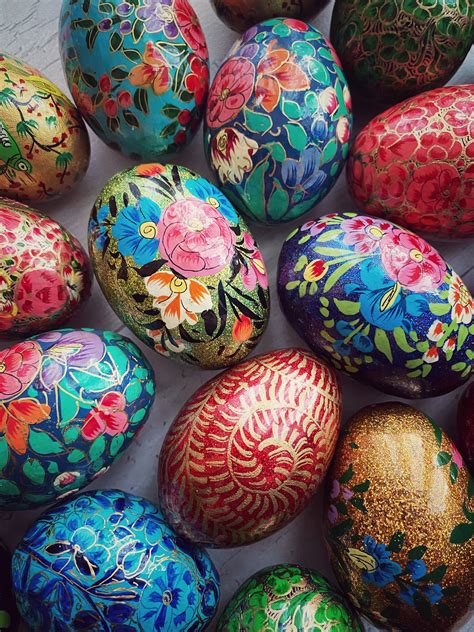 set   easter egg decorations egg hunts handpainted etsy
