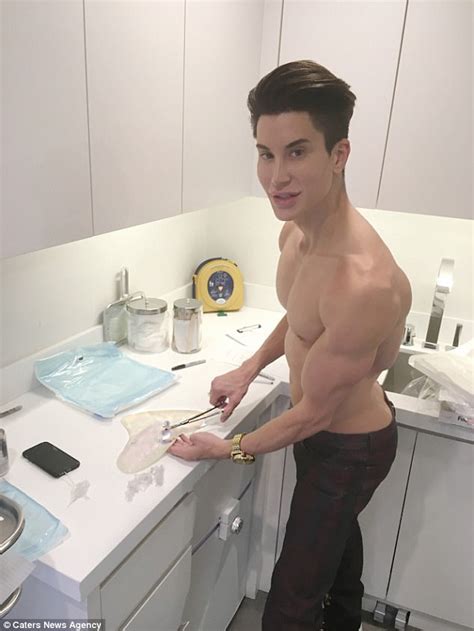 justin jedlica creates the world s first thigh implants daily mail online