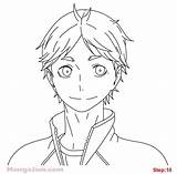 Haikyuu Sugawara Koshi Akaashi Outline Lineart Xcolorings sketch template