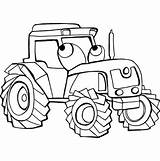 Traktor Bastelarbeiten Freecoloring Transportation sketch template