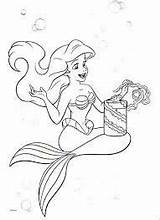 Coloring Pages Ariel Mermaid Princess Little Kids Decorate Sirena Bojanka Bojanke Gift Mala Disney sketch template