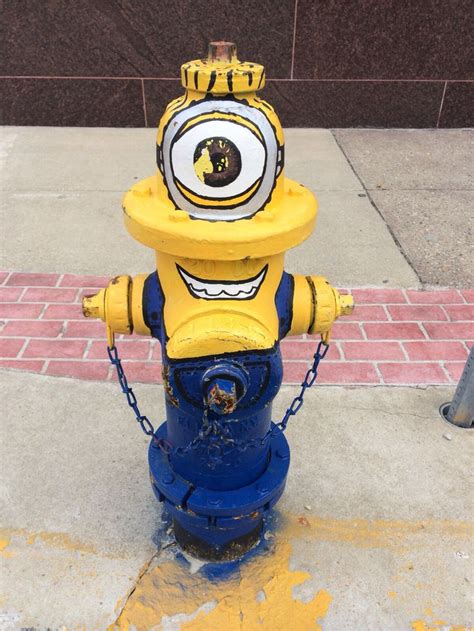 minion fire hydrant  awesome manualidades