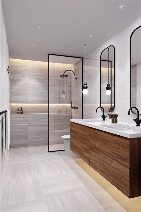 popular contemporary bathroom design ideas  pimphomee
