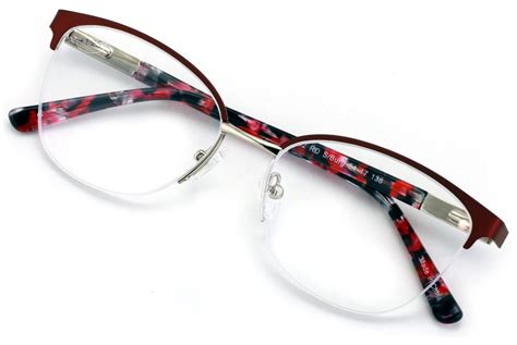 Premium Women S Round Half Rim Optical Frame Reading Glasses Clear