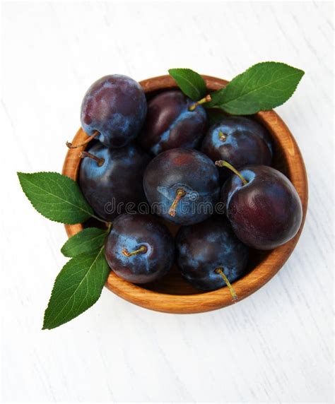 sweet plums stock photo image  healthy nature growth