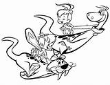 Coloring Pages Pebbles Bambam Cartoon Network Para Colorear Jordan Color Colouring Flintstones Kids February sketch template