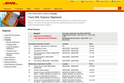 track dhl express shipments  dhl tracking numbers