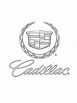 Cadillac Pages Coloring Logo Printable Logos Pdf Print sketch template