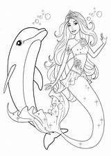 Delfini Colorare Disegni Barbie Ausmalbilder Pianetabambini Meerjungfrau Malvorlagen sketch template