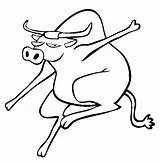 Ox Coloring Pages Color Drawing Animal Oxen Animals Sheet Getdrawings Gif sketch template