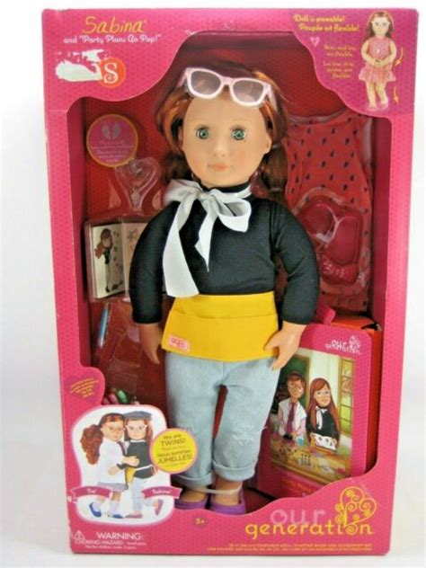 our generation sabina deluxe doll with book 46cm 46cm is for sale