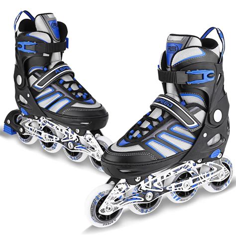 adjustable size inline skates adult cool breathable pu roller skates