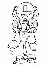 Bob Builder Coloring Pages Baumeister Der Clipart Sheets Burgers Bobs Louise Cartoon Boys Kids Clipground Boy Books Template Cat Animated sketch template