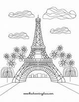 Paris sketch template