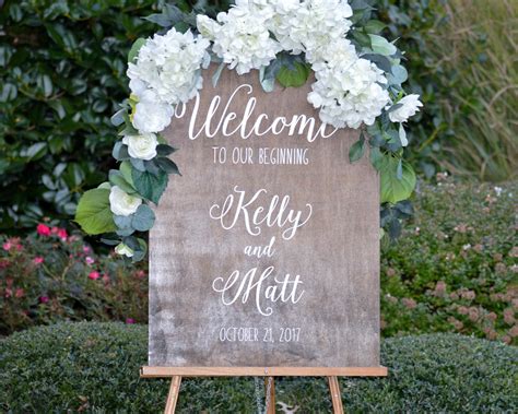 custom  wedding sign personalized wedding  sign large