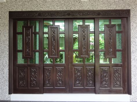inspirasi  pintu sliding kayu malaysia gambar minimalis