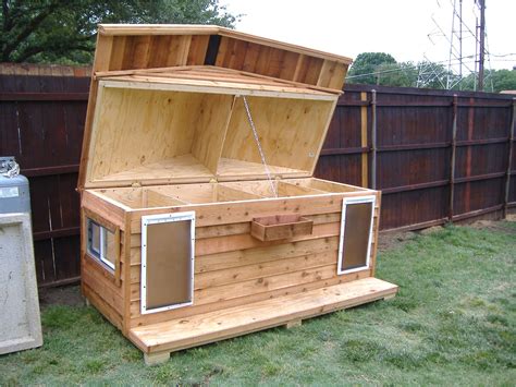 cold weather dog house plans dog house   custom large heated insulated dog house