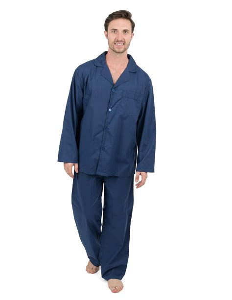leveret mens pajamas poly cotton  piece christmas pajama set size small xxx large navy