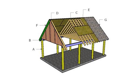 building   carport roof plan carport plans diy shed