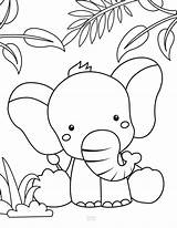 Elephants Zoo Print Healthyandlovinit sketch template