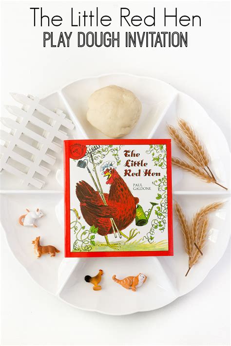 red hen play dough activity pre  pages