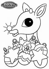 Rudolph Coloring Reindeer Pages Christmas Red Nosed Kids Nose Printable Drawing Ornament Colouring Sheets Rudolphs Rocks Fun Template Children Decorates sketch template