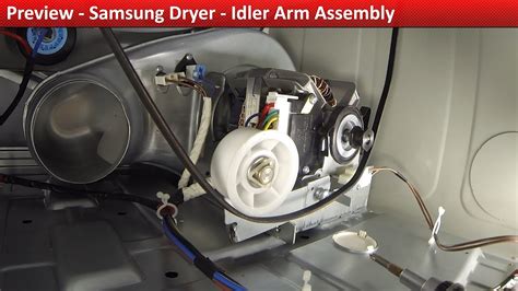 idler arm assembly rear access dvewhdwr samsung dryer youtube