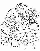 Dwarfs Coloring Pages Seven Snow Dwarf Getcolorings Getdrawings Color Colorings sketch template