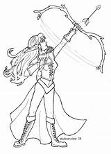 Archer Elven sketch template