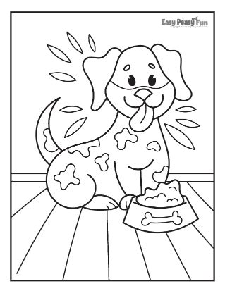 dog coloring pages  printable sheets easy peasy  fun