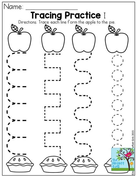 apple preschool preschool tracing preschool  home tracing