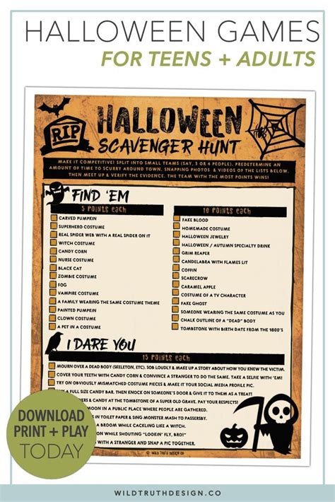 Silly Halloween Games For Adults And Teens Mad Libs