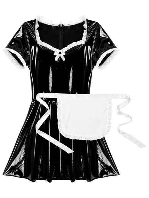 womens adults french maid cosplay costume sexy female clubwear
