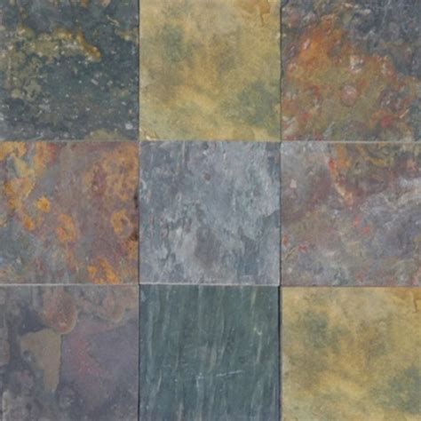 multi classic  gauged natural cleft slate tile floor tiles usa