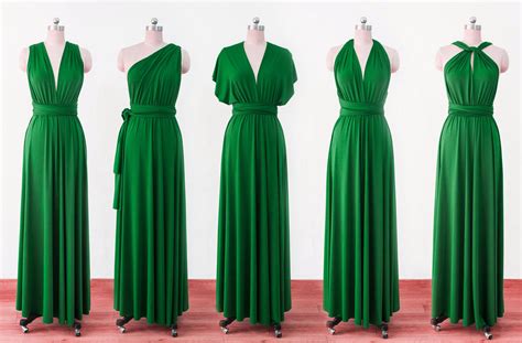 forest green wrap convertible infinity dress evening dresses