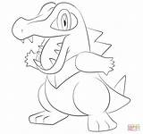 Totodile Coloring Pages Pokemon Printable Colouring Color Supercoloring Pokémon Drawing Lineart Sheets sketch template
