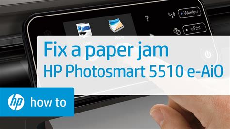 fixing  paper jam hp photosmart      printer ba