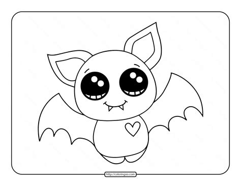 cute bat coloring pages coloring home